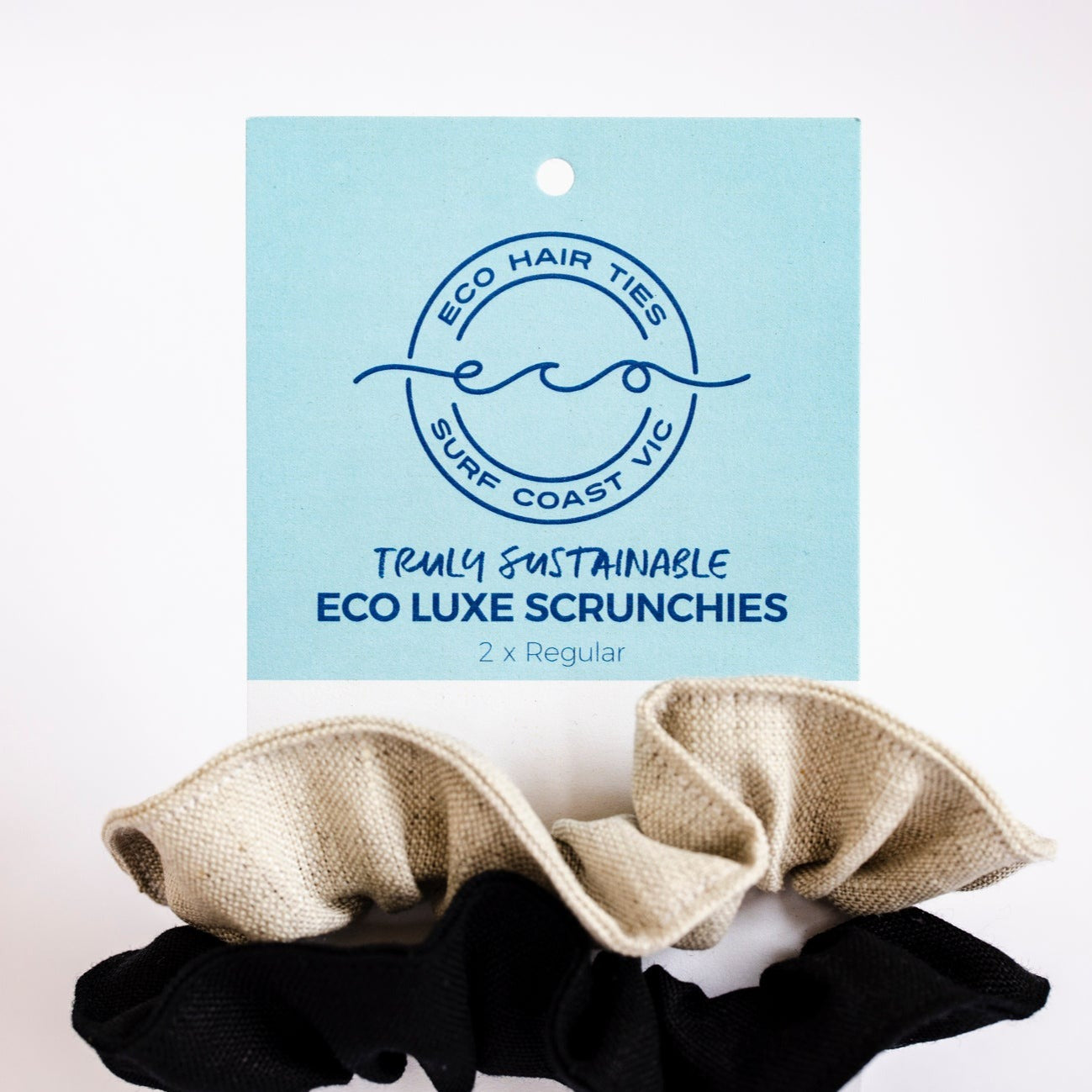 Eco Linen Scrunchies 2 Pack Eco Hair Ties Eco Hair Ties 